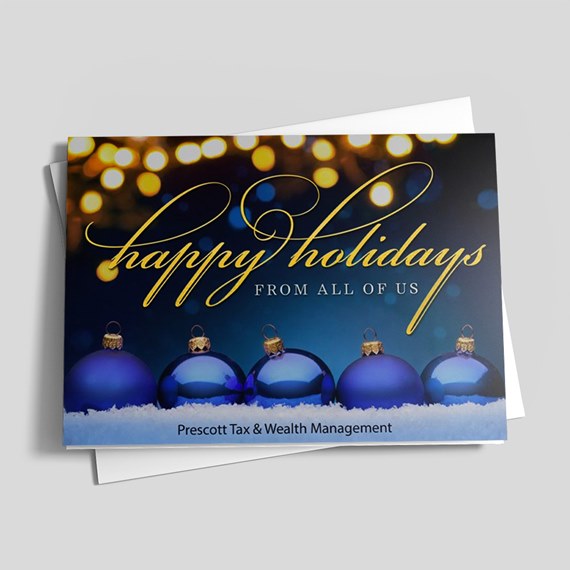Blue & Gold Ornaments